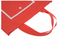 SKEFB02 Red foldable environmental protection bag to sample foldable environmental protection bag foldable environmental protection bag clothing factory environmental protection bag price non woven 80g environmental protection bag price side view SKEFB02 Red foldable environmental protection bag to sample foldable environmental protection bag foldable environmental protection bag clothing factory environmental protection bag price non woven 80g environmental protection bag price side view